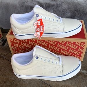 VANS OLD SKOOL BUTTER LEATHER True White/Lmgs Mens